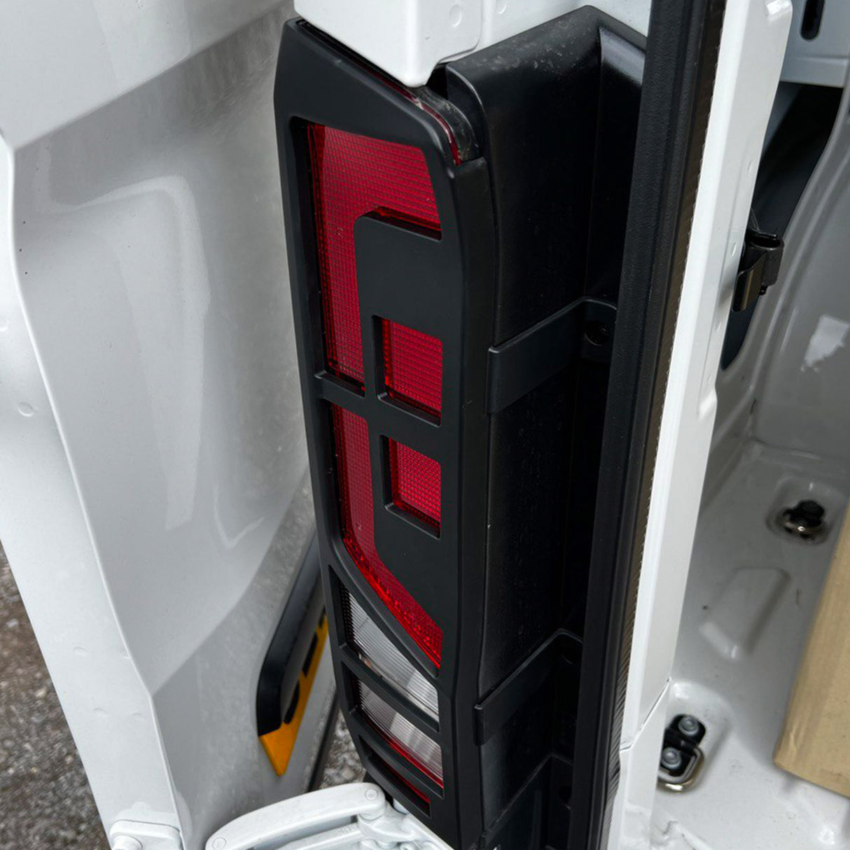 For MAN TGE Rear Light Guards - Matte Black Protection (2018+)