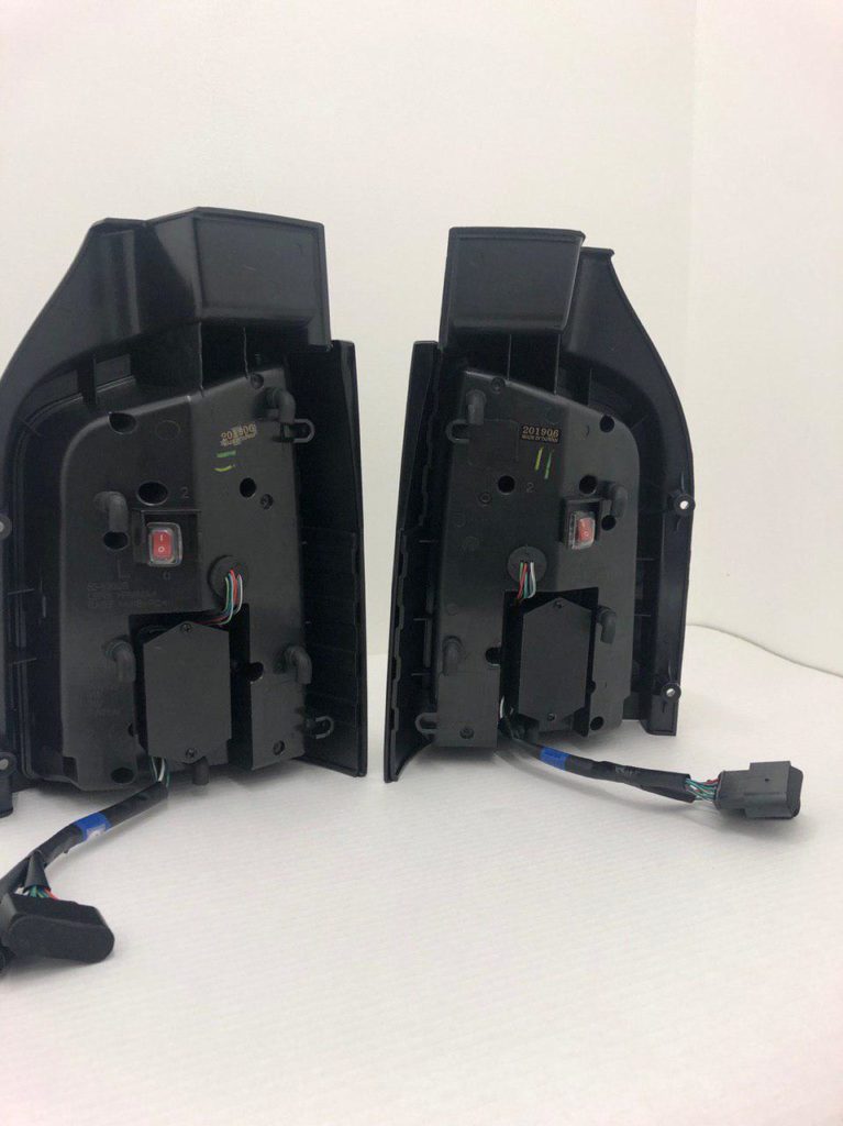 For VW T5/T5.1 Transporter MK3 Barndoor Smoked Full Frame LED Rear Lights - LHD | Van-X