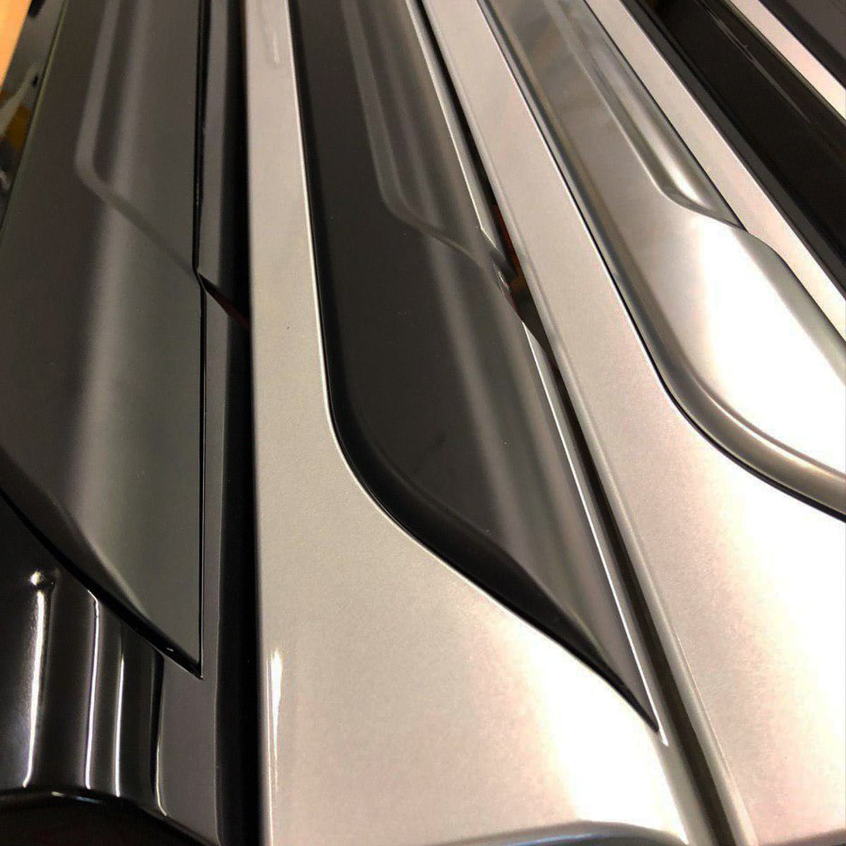 For VW T6.1 Transporter SWB ABS Side Skirts Painted In Reflex Silver