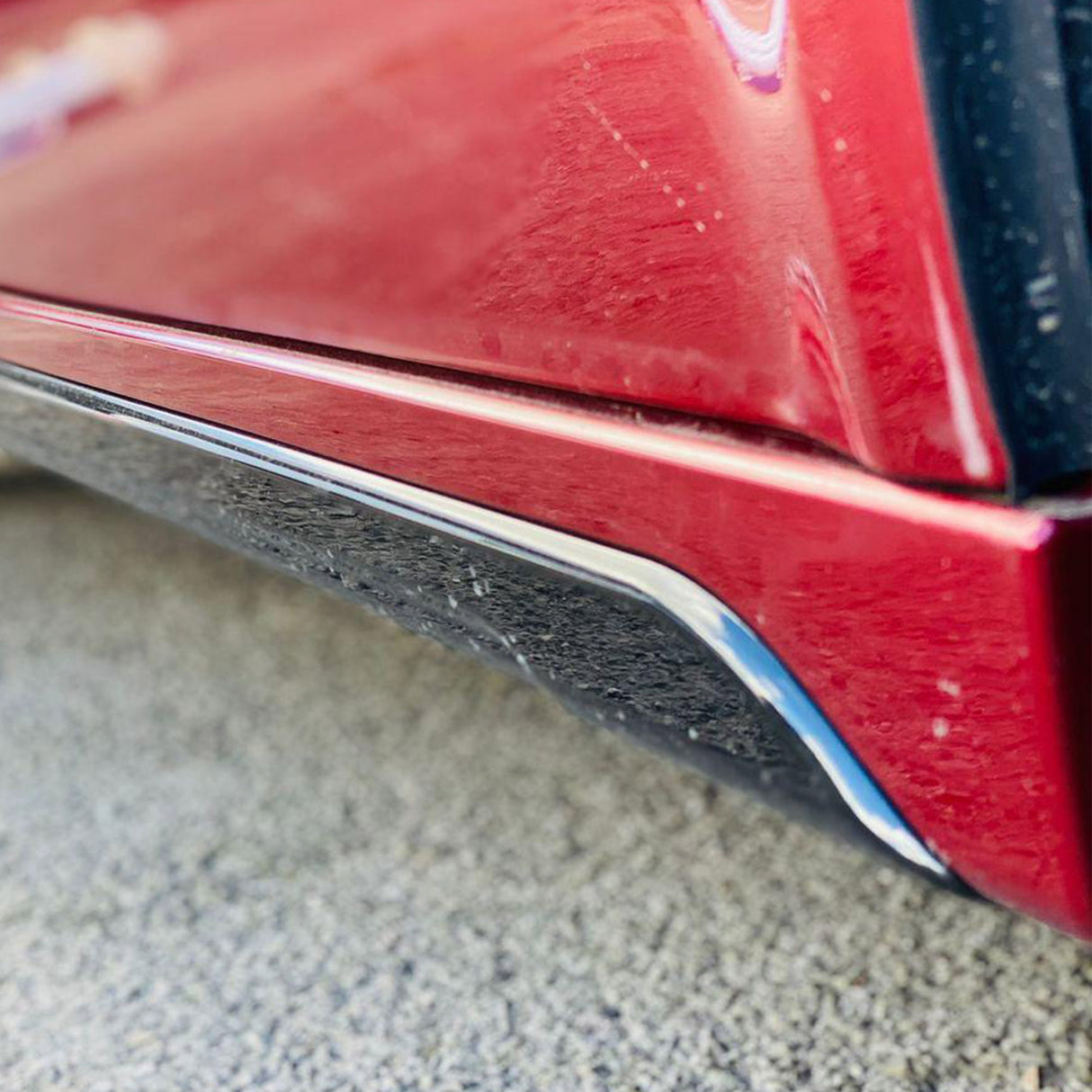 For VW T6.1 Transporter SWB ABS Side Skirts Painted In Deep Black