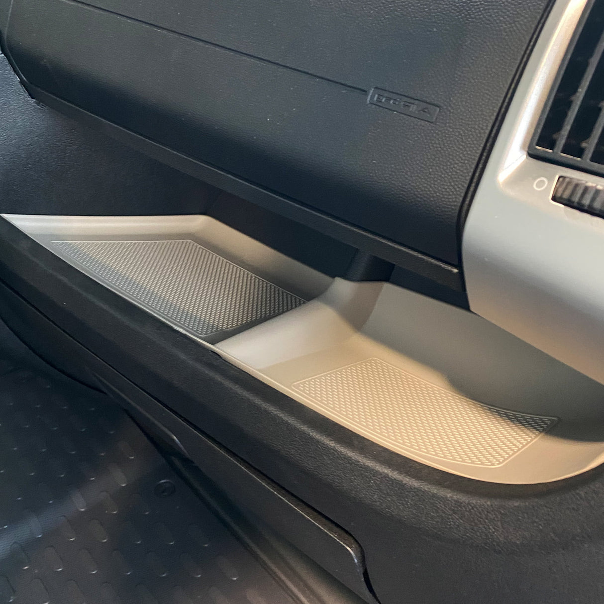 Para Citroen Relay Insertos/Alfombrillas de Goma Gris Claro para el Panel Inferior del Tablero de LHD (Conducción a la Izquierda)