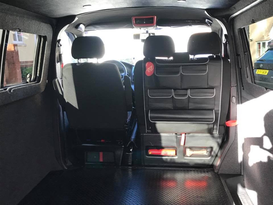 For VW T5 & T5.1 Transporter Double Seat Back Organiser – Premium Leatherette Storage Solution