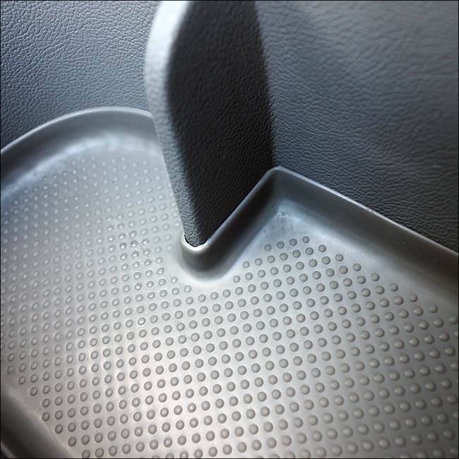 VW T5, T5.1 Inzetstukken deurvakken, rubber, deurbekleding (grijs) Dubbele passagier + bestuurder *TE KOOP* Interieurstyling