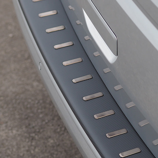 For VW T6.1 Transporter Rear Bumper Protector (Tailgate Only) Carbon Fibre Film