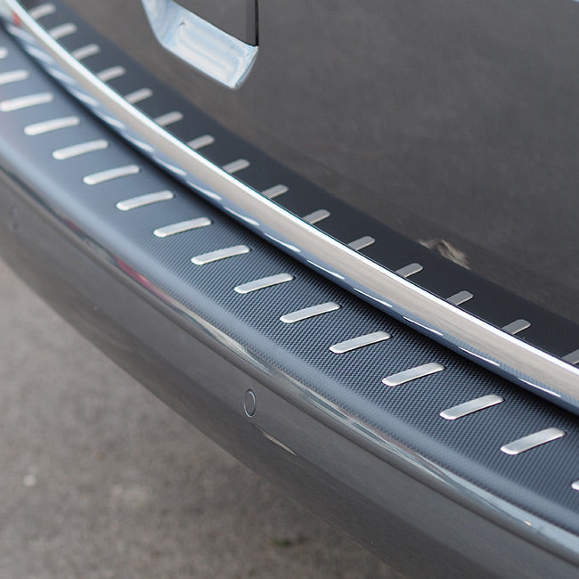 For VW T6.1 Transporter Rear Bumper Protector (Tailgate Only) Carbon Fibre Film
