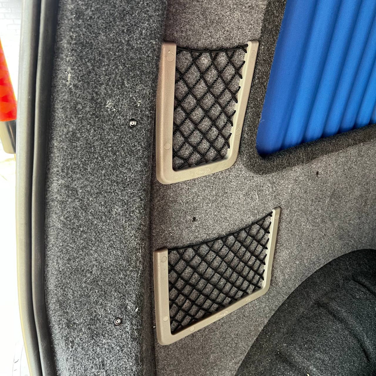 Pour VW T6, Ensemble de Poches de Rangement en Filet pour Conversion en Campervan (Grande + Petite)