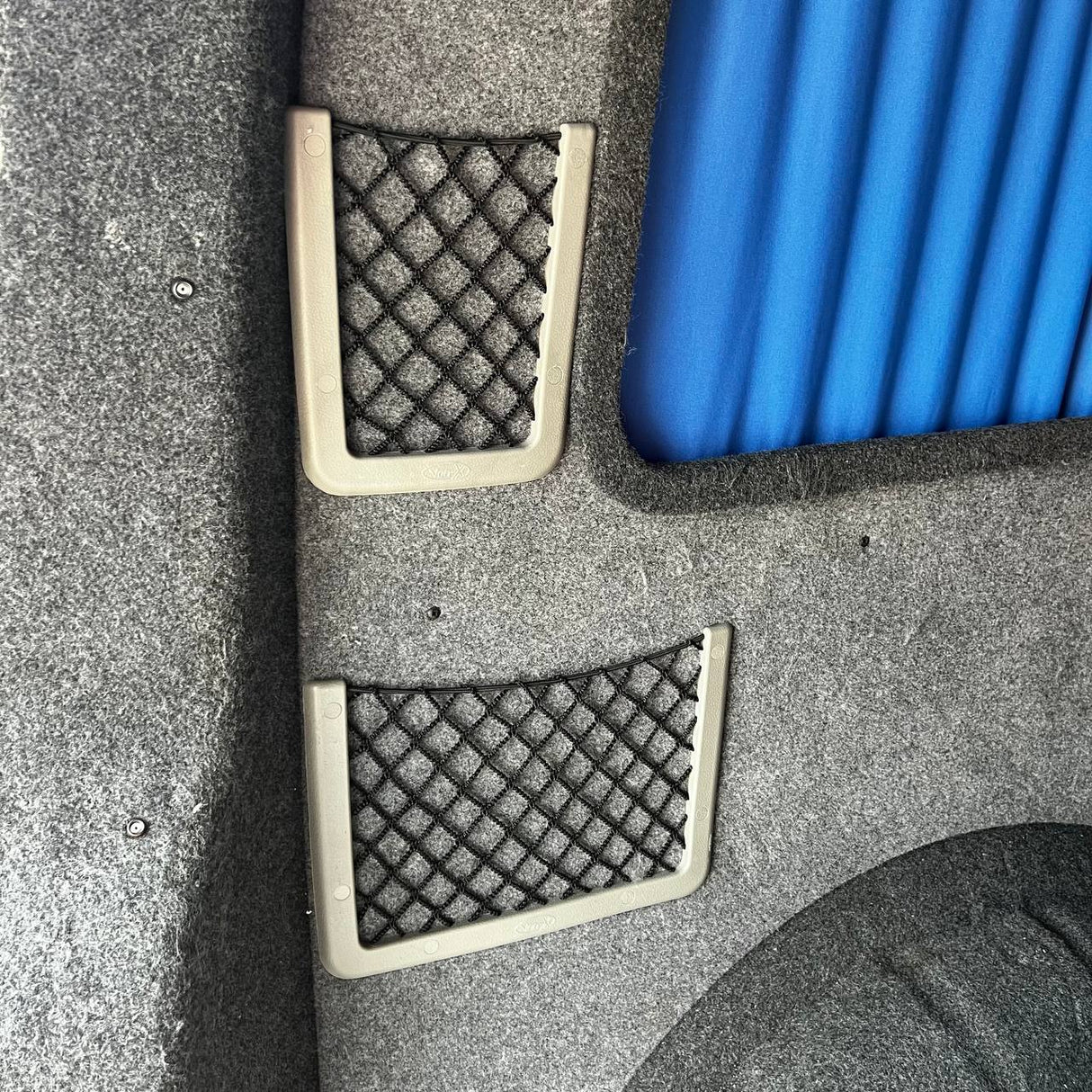 Pour VW T6, Ensemble de Poches de Rangement en Filet pour Conversion en Campervan (Grande + Petite)