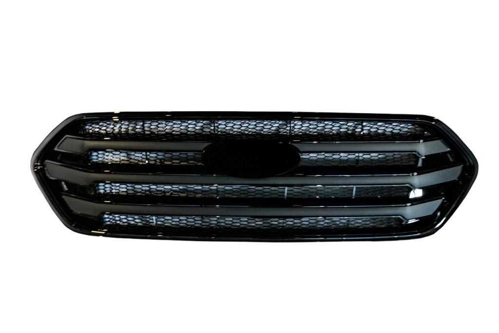 Ford Transit Custom Front Grille OEM Style New Shape (Gloss Black Base)