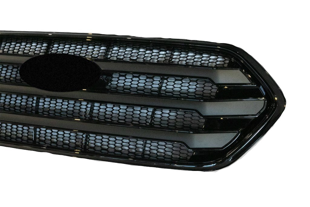 Ford Transit Custom Front Grille OEM Style New Shape (Gloss Black Base)