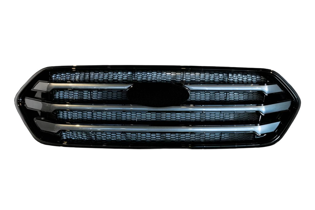 Ford Transit Custom Front Grille OEM Style New Shape (Gloss Black Base)