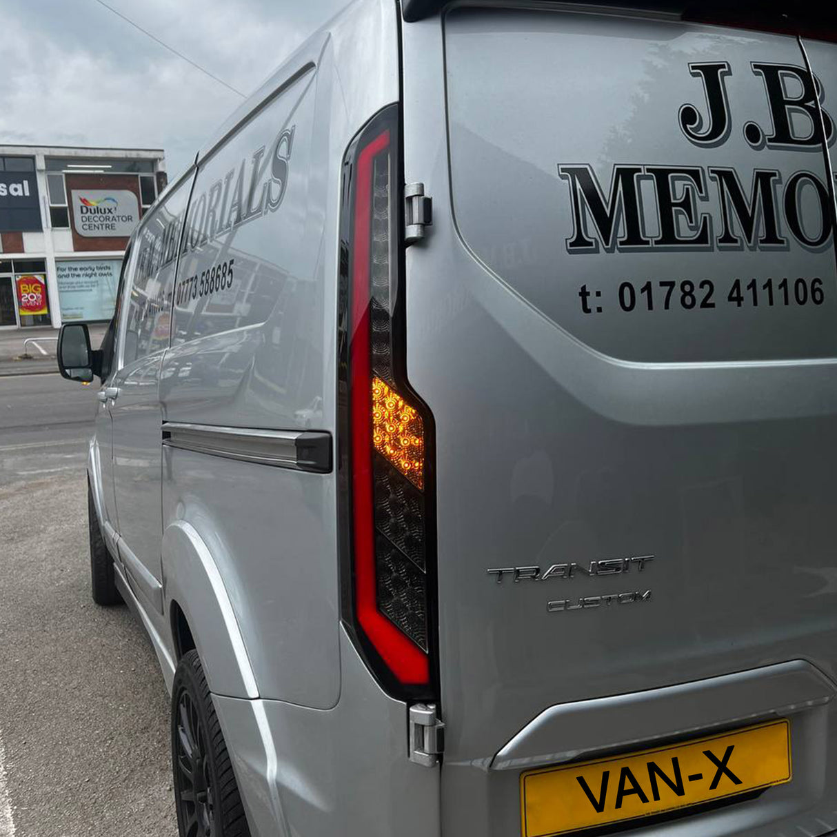 For Transit Custom MK2 LED Rear Lights Tail Lights – Sequential Indicators with Smoked Lenses