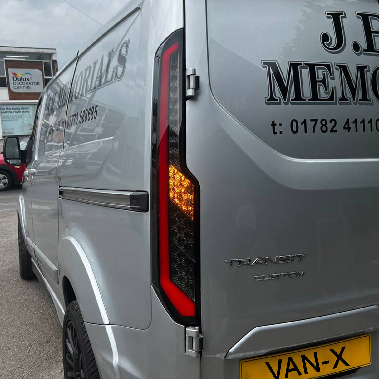 For Transit Custom MK1 LED Rear Lights Tail Lights – Sequential Indicators with Smoked Lenses