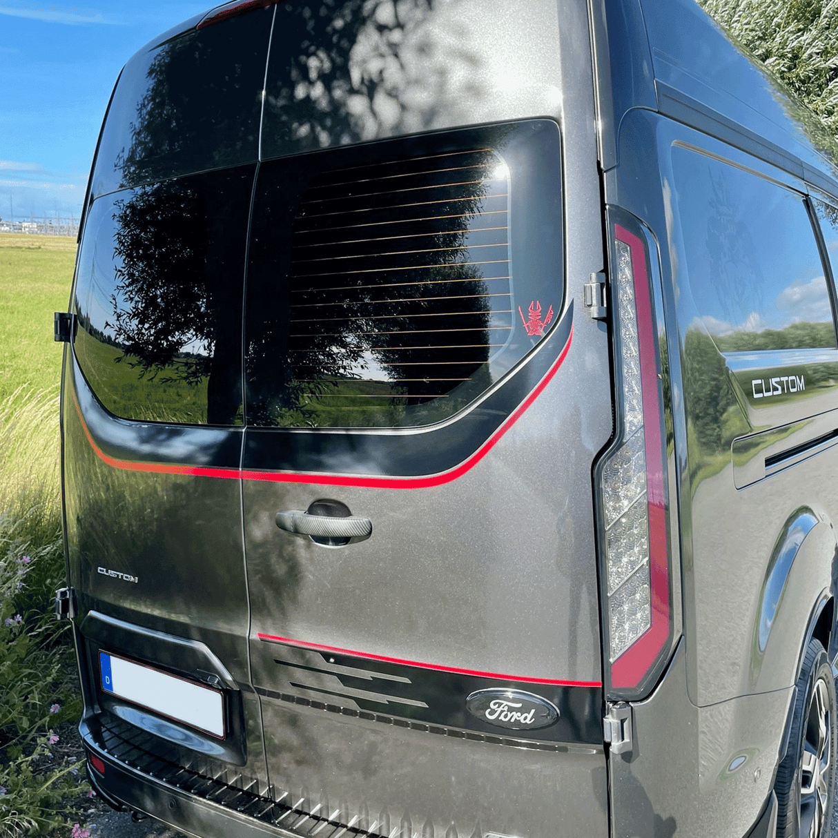 Per i Transit Custom MK1 LED luci posteriori i fanali posteriori – indicatori sequenziali con lenti fumate