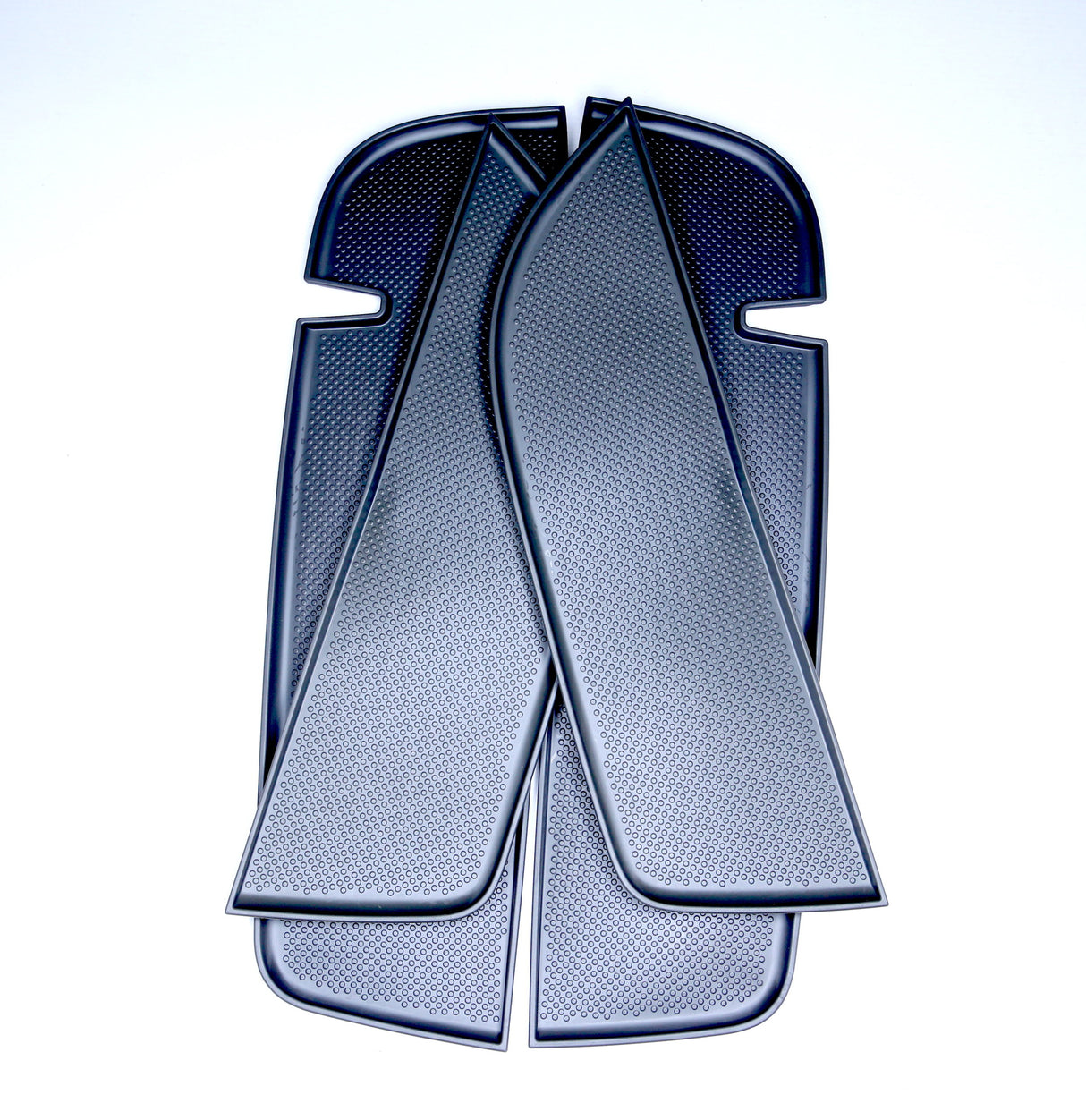 For VW T5, T5.1 NEW Door Pocket Inserts, Rubber, Door Liner Double Passenger (Dark Grey)