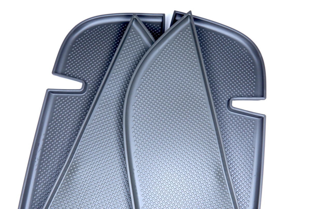 VW T5, T5.1 NIEUW Deurvakinzetstukken, rubber, deurbekleding enkele passagier (donkergrijs)