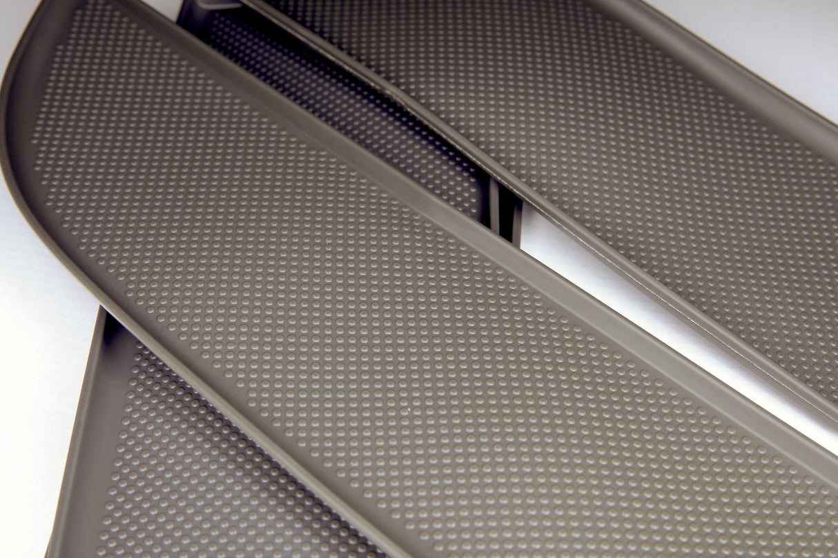 VW T5, T5.1 NIEUW Deurvakinzetstukken, rubber, deurbekleding enkele passagier (donkergrijs)