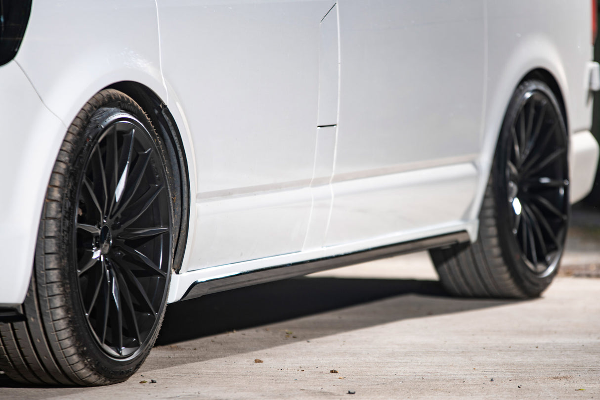 For VW T6.1 Transporter SWB ABS Side Skirts Painted In Reflex Silver