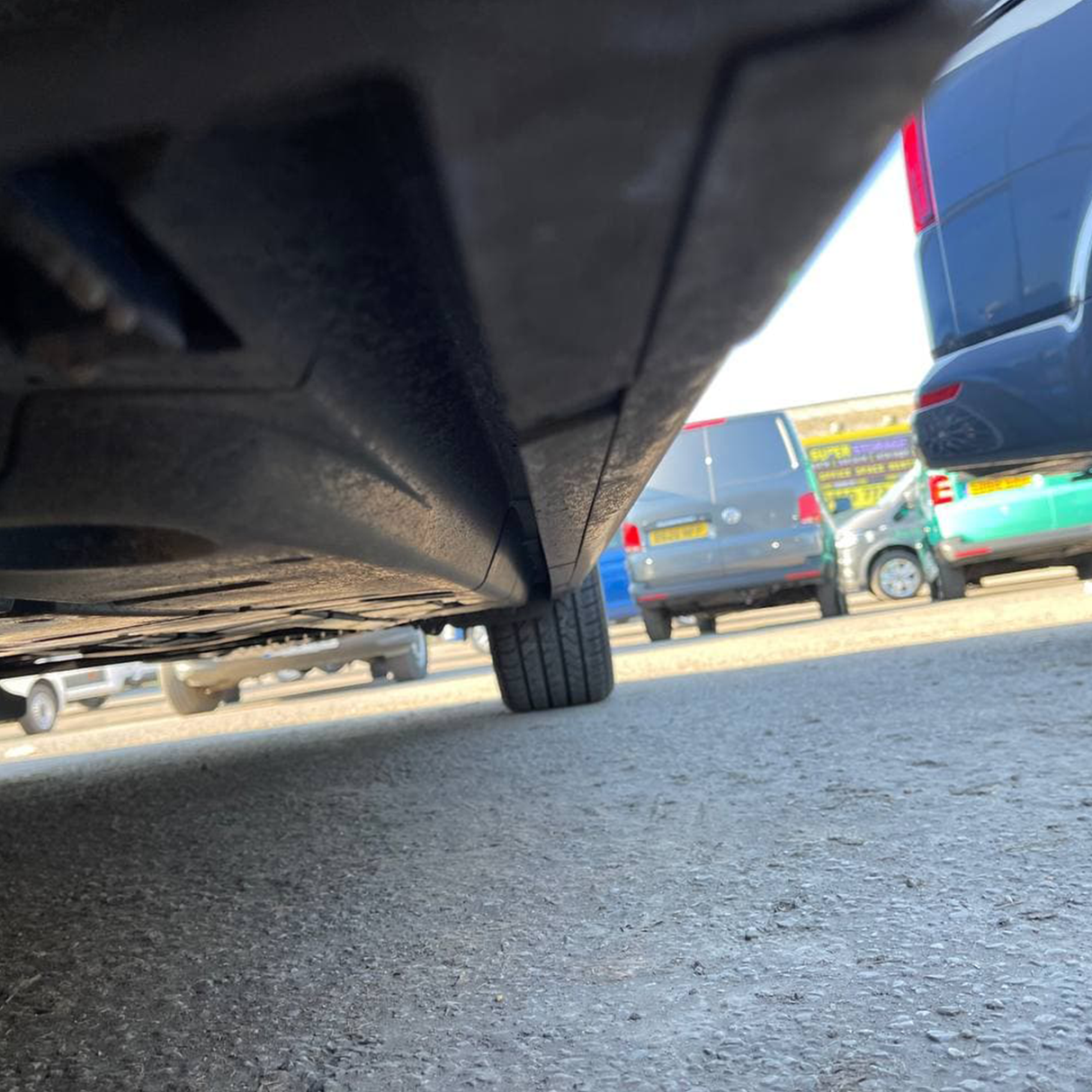 For VW T6.1 Transporter SWB ABS Side Skirts Painted In Deep Black