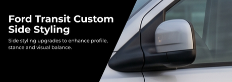 Ford Transit Custom side styling showing clean profile and body lines
