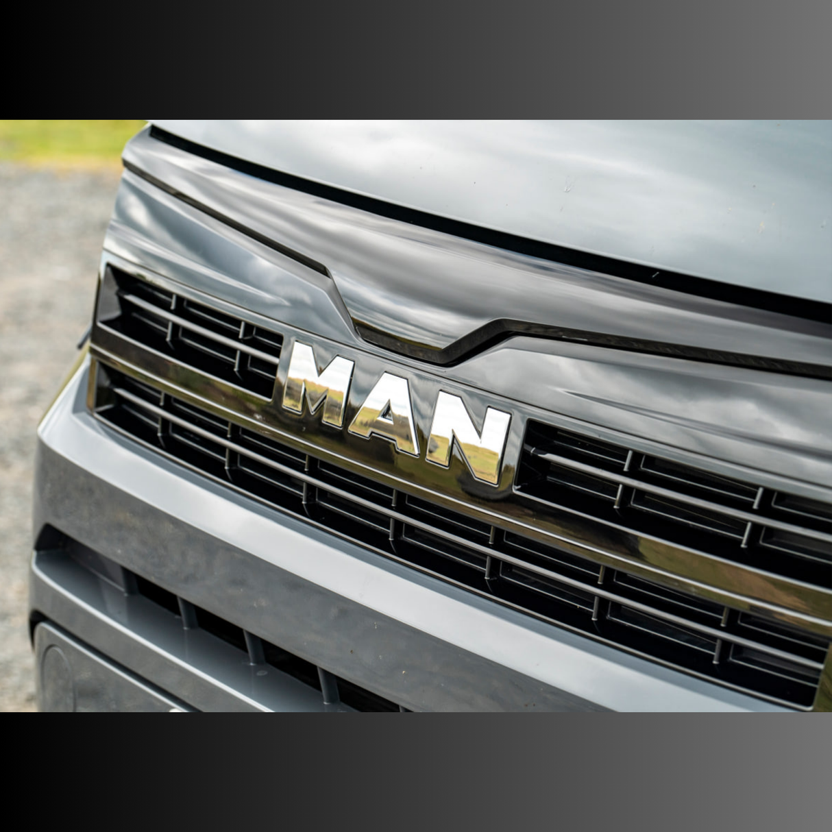For Man TGE Badgeless Grille Trim – Gloss Black | Premium Front Grille Upgrade for TGE Van