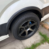 For VW New Crafter / MAN TGE Wheel Arch Trims - Textured Black 4 Piece Styling Kit | Van-X