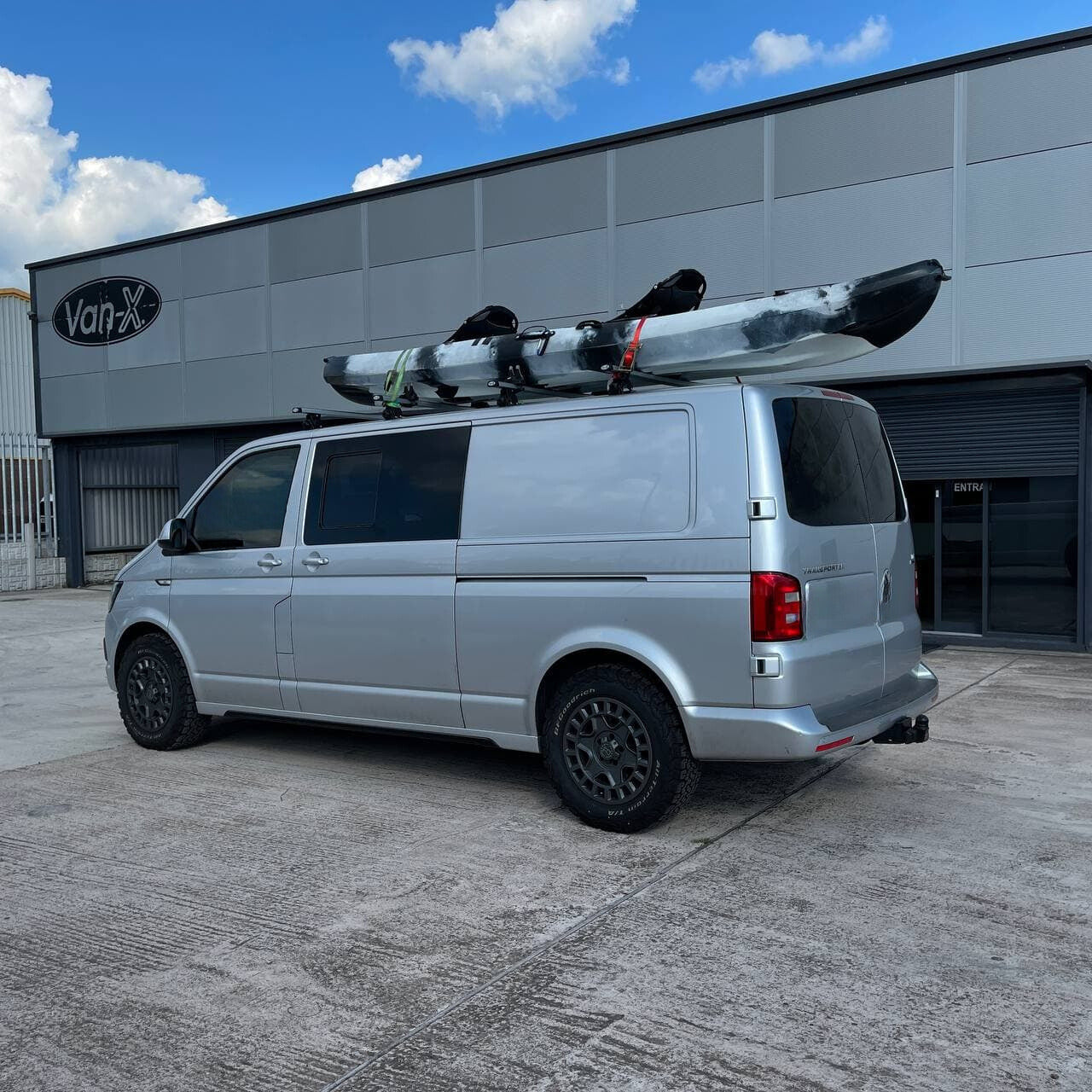 VW T6 Transporter Long wheel base Side skirts Painted Ready in Reflex Silver, Painted and Ready to Fit ABS plastic