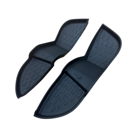 Per VW ID Buzz Rubber Door Card / Pocket Mats - Livello inferiore, vestibilità premium