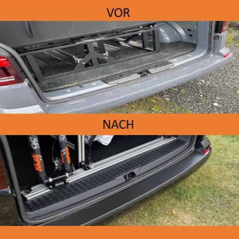 VW T6 V3 Cubierta de Umbral Trasero de Portón Trasero para Conversiones de Campervan, Incluye Tornillos y Tapas