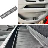 For VW Crafter / MAN TGE New Shape Interior Bundle Rubber Mats - Black | Van-X