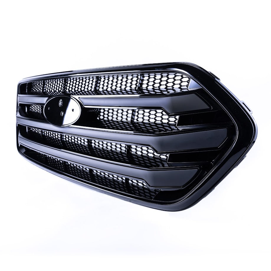 Ford Transit Custom Front Grille OEM Style New Shape (Matte Black Base)