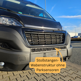 For Fiat Ducato Bumper Honeycomb without Parking Sensors - Matte Black