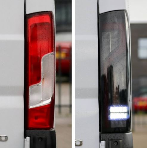 Fiat Ducato full LED Rear Lights Cluster, Tailight, Rear Light Unit, Replacement Smoked Light, Van-X, NEW