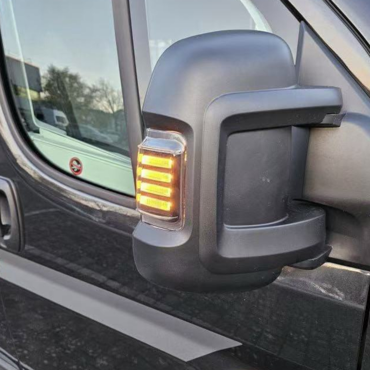 For Citroën Jumper Side Signal Mirror Indicator LED Light - Smoked Lens