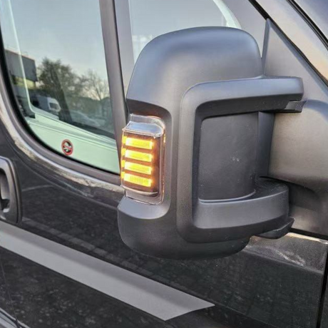 For Citroën Jumper Side Signal Mirror Indicator LED Light - Smoked Lens