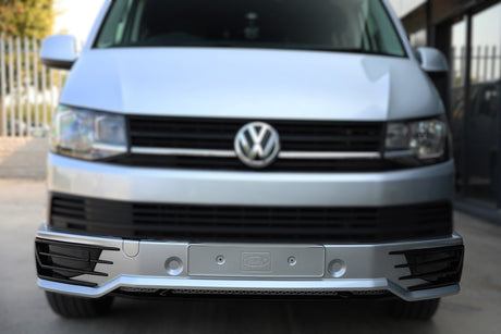 VW T6 Transporter Front Bumper Sportline Style Spoiler + Splitter Painted and ready to fit