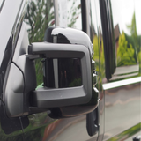 For Fiat Ducato/Ram ProMaster (2007-2024) Wing Mirror Cap/Covers (Set of 2) - Black | Van-X