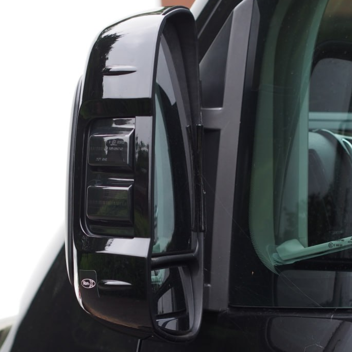 For Fiat Ducato/Ram ProMaster (2007-2024) Wing Mirror Cap/Covers (Set of 2) - Black | Van-X