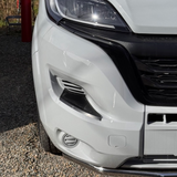 For Citroën Jumper Front Bumper Step Protectors – White, Set of 2 | Durable Vehicle Accessories