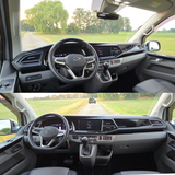 For VW T6.1 Transporter Dashboard Upgrade Van-X – Premium 4-Piece Gloss Black Lower Dash Trim & Door Card Set