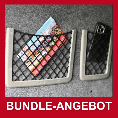 VW T6, Storage Net Bundle Campervan Conversion Pocket (Large + Small)