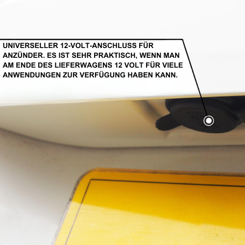 VW T5, T5.1, nummerplaateenheid achter schuurdeur – Candy White