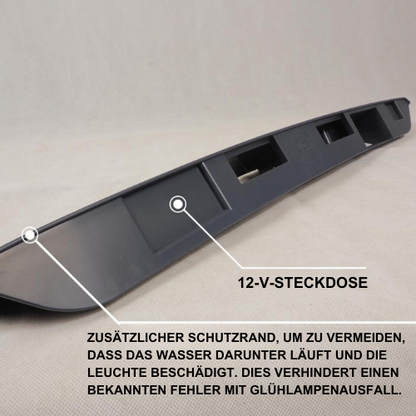 VW T5, T5.1, Barn Door Rear Number Plate Unit – Reflex Silver