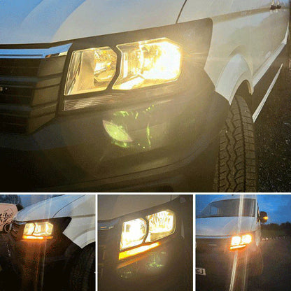 New Crafter Headlight Guards - Gloss Black