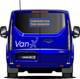 For Ford Transit Custom Premium Window Curtains - Black/Grey - CREATE YOUR OWN BUNDLE! Van-X