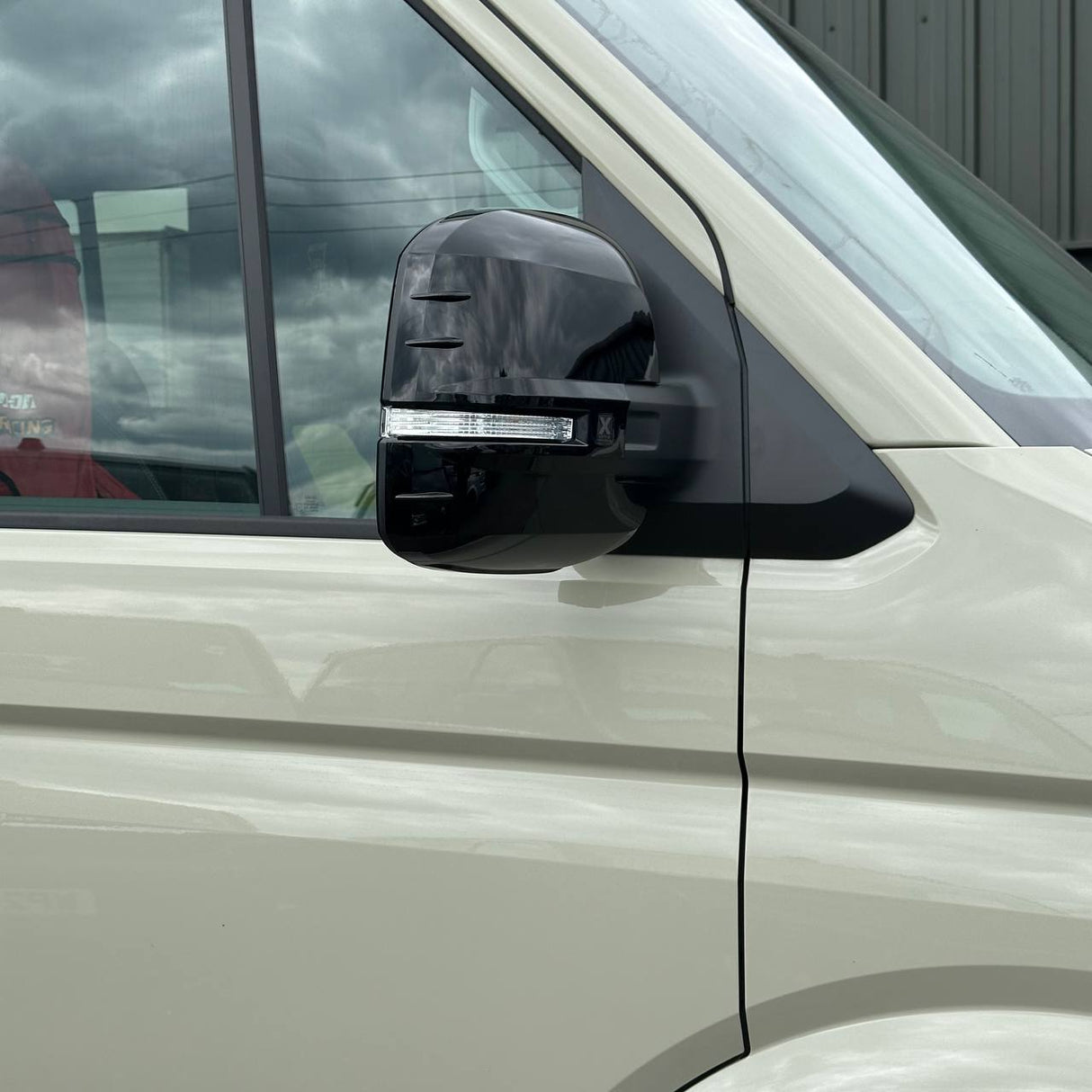 For MAN TGE Mirror Covers -  Set of 2 - Gloss Black | Van-X