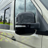 For MAN TGE Mirror Covers -  Set of 2 - Gloss Black | Van-X