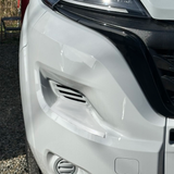 For Fiat Ducato Front Bumper Foot Plate Protectors – White, Set of 2 | Van-X