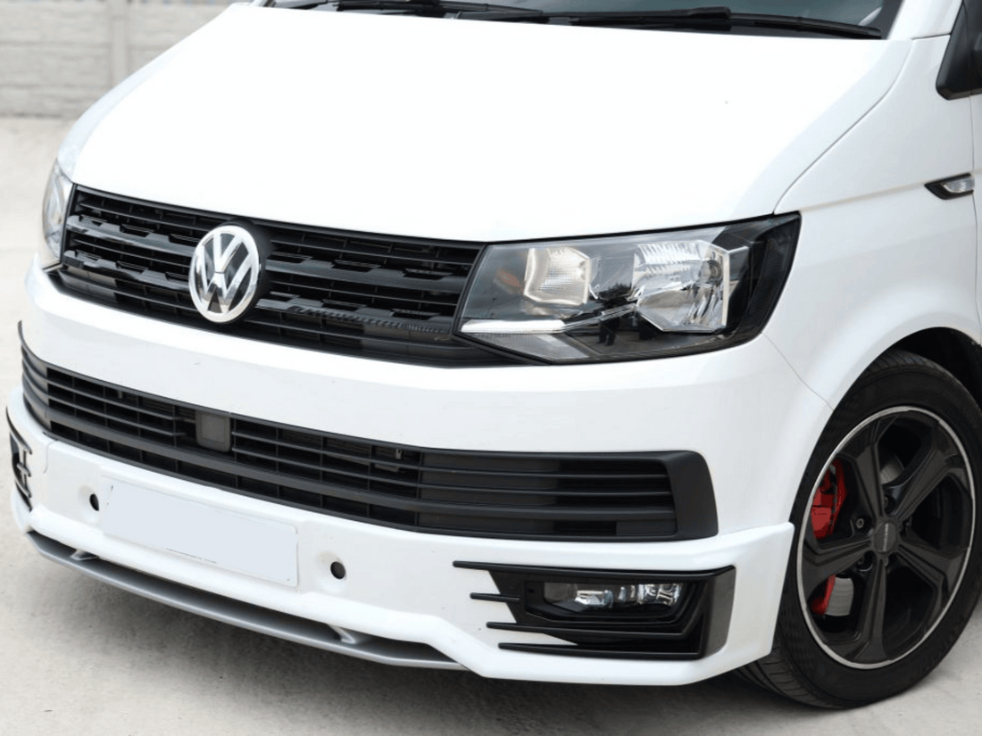 VW Transporter T6 R-Line Front Grille Trims - Gloss Black – VAN-X GmbH