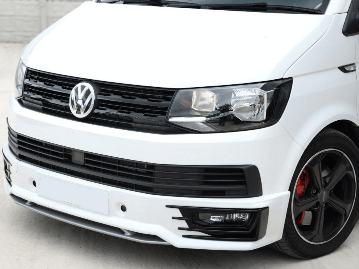 VW Transporter T6 Front Grille Trims (4Pcs) - Matte Black