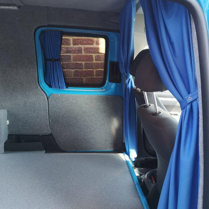 VW Caddy Van Conversion Premium Tendine Van-X - Nero/Blu